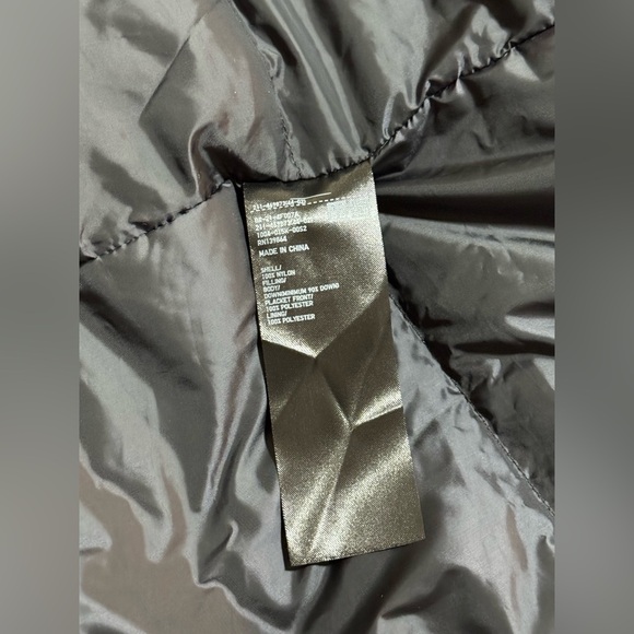 Uniqlo Women M Down Long Trench Coat Black Belted Pockets Lightweight - Picture 8 of 16